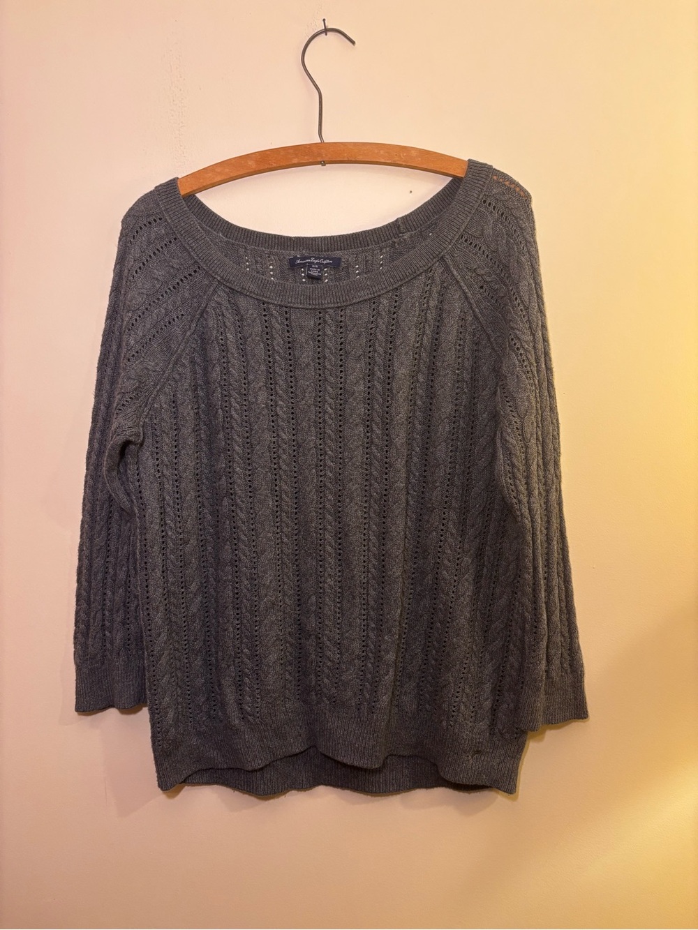 Vintage American Eagle Outfitters Off-Shoulder Knit Sweater